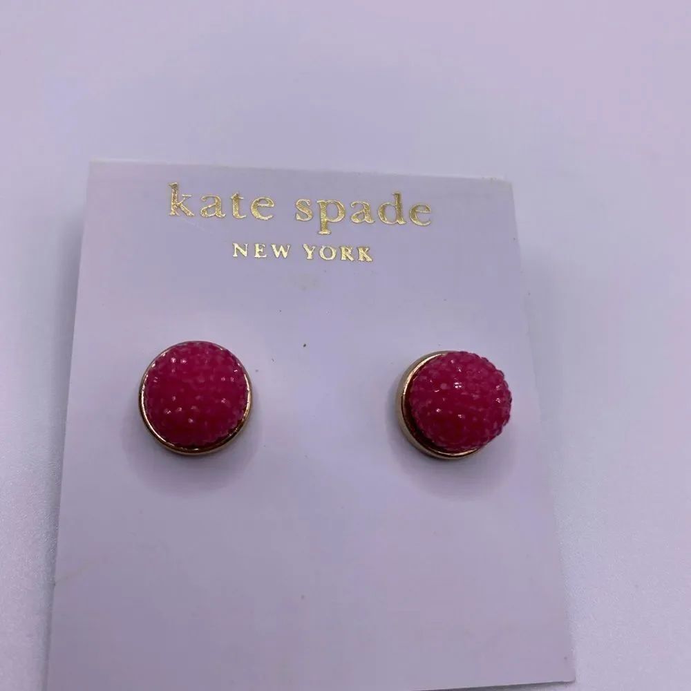 Kate Spade Dark Pink Gumdrop Studs